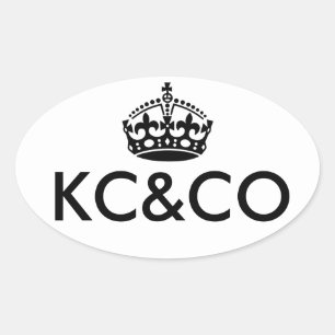 Pegatina Ovalada MANTENER LA CALMA Y MANTENERSE EN MARCHA - Cambiar