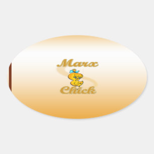 Pegatina Ovalada Marx Chick