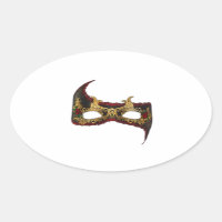 Masque veneciano: Oro y rosa rojo
