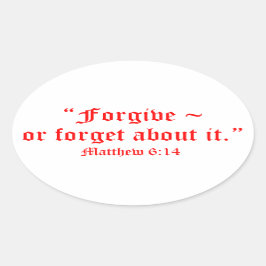 Pegatina Ovalada Mateo 6:14