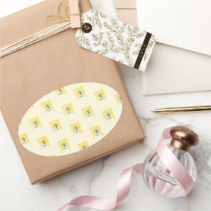 Pegatina Ovalada medidor de control objet_3_sun