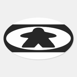 Pegatina Ovalada Meeple Nation