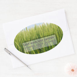 Pegatina Ovalada "Mentes", cita Inspiradora de Washington Irving