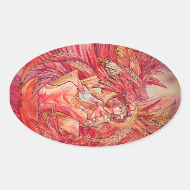 Pegatina Ovalada Metatrón (Anverso)