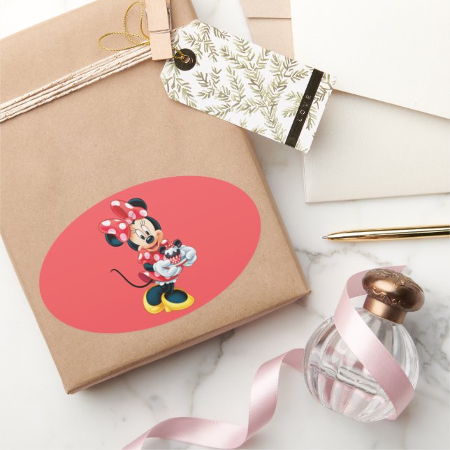 Pegatina Ovalada Minnie (Regalar)