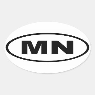 Pegatina Ovalada MN Minnesota