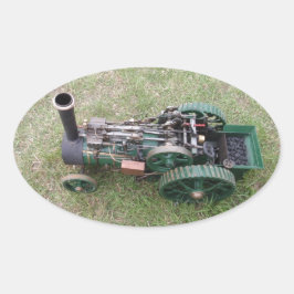 Pegatina Ovalada Modelo de motor de tracción