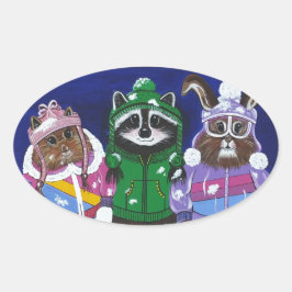 Pegatina Ovalada Monte Bachelor Brats