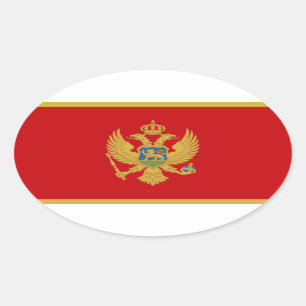 Pegatina Ovalada Montenegro