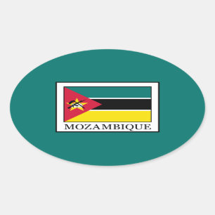 Pegatina Ovalada Mozambique