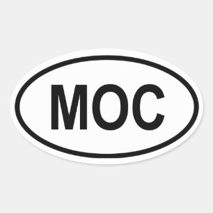 Pegatina Ovalada Mozambique "MOC"