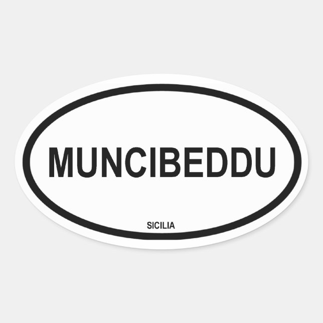 PEGATINA OVALADA MUNCIBEDDU (Anverso)