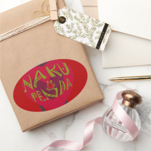 Pegatina Ovalada Nakupenda Sana Art Print Swahili Design