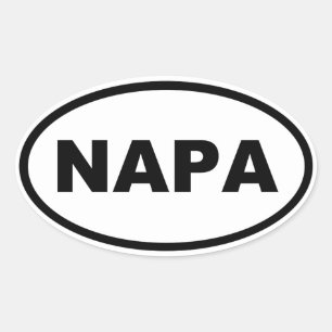 PEGATINA OVALADA NAPA