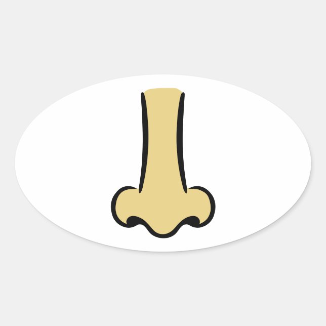 Pegatina Ovalada Nariz (Anverso)