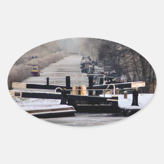 PEGATINA OVALADA NARROWBOATS (Anverso)