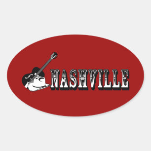 Pegatina Ovalada Nashville