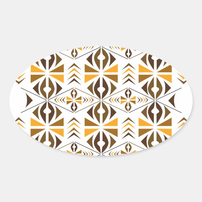 Pegatina Ovalada Navajo (Anverso)