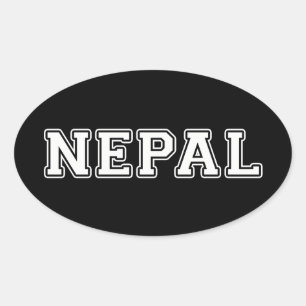 Pegatina Ovalada Nepal