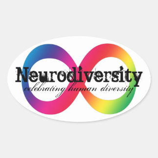 Pegatina Ovalada Neurodiversidad
