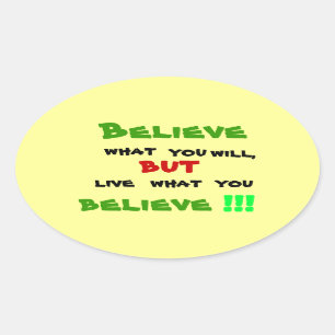 Pegatina Ovalada No seas hipócrita