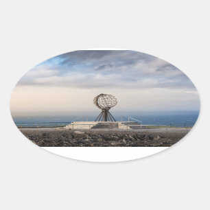 Pegatina Ovalada Nordkapp