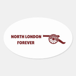 Pegatina Ovalada North London Forever