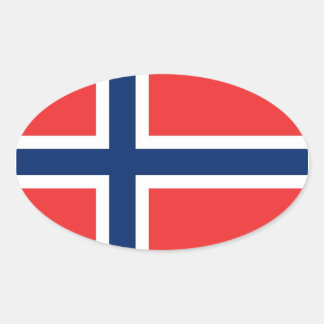 PEGATINA OVALADA NORUEGA