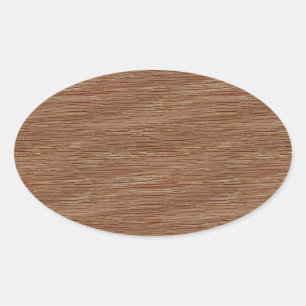 Pegatina Ovalada Oak Wood Grain Look
