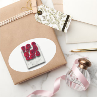 Pegatina Ovalada objet_4_vary en ruby