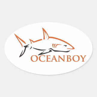 Pegatina Ovalada Oceanboy