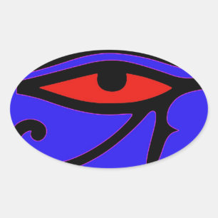 Pegatina Ovalada Ojo de Horus