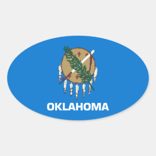 Pegatina Ovalada Oklahoma