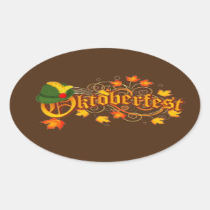 Pegatina Ovalada Oktoberfest 