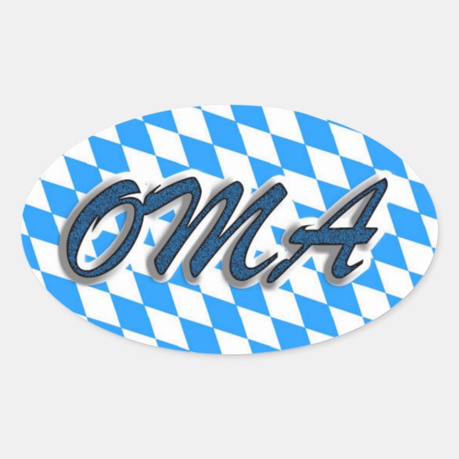 Pegatina Ovalada Oma (Anverso)