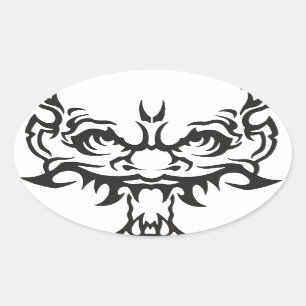 Pegatina Ovalada Oni Demon