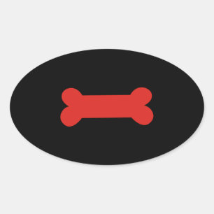 Pegatina Ovalada Orgullo de juego de cachorro