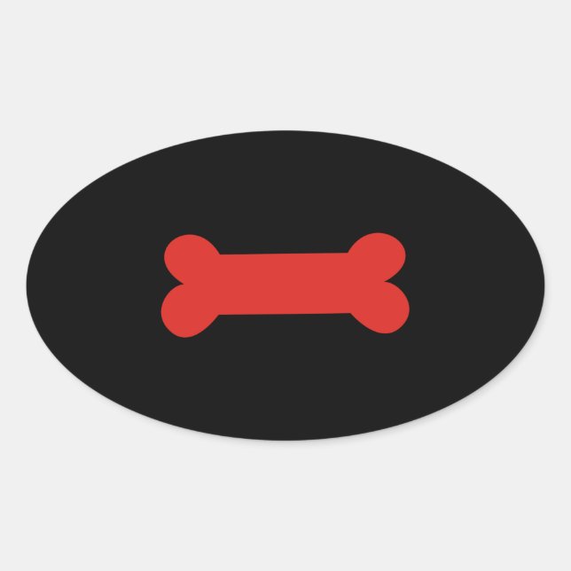 Pegatina Ovalada Orgullo de juego de cachorro (Anverso)