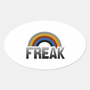 Pegatina Ovalada Orgullo freak