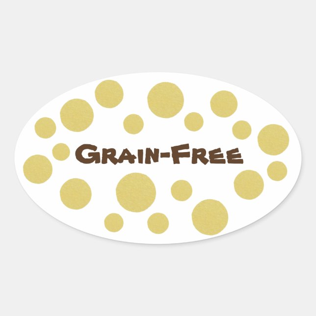 Pegatina Ovalada Orgullo Grano-Libre (Anverso)
