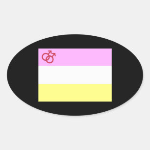 Pegatina Ovalada Orgullo Twink