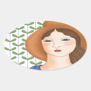 Pegatina Ovalada Orgulloso de ser orgánico