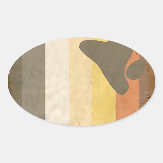 PEGATINA OVALADA OSITO (Anverso)