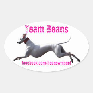 Pegatina Ovalada Oval Decal Team Beans