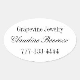 Pegatina Ovalada Oval Sheet Stickers for Business Artist Crafts