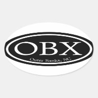 Óvalo negro de los bancos exteriores de los OBX