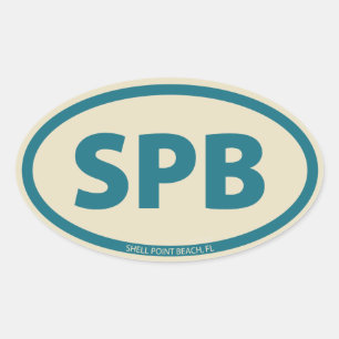 Pegatina Ovalada Óvalo SPB