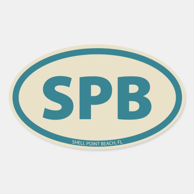 Pegatina Ovalada Óvalo SPB (Anverso)