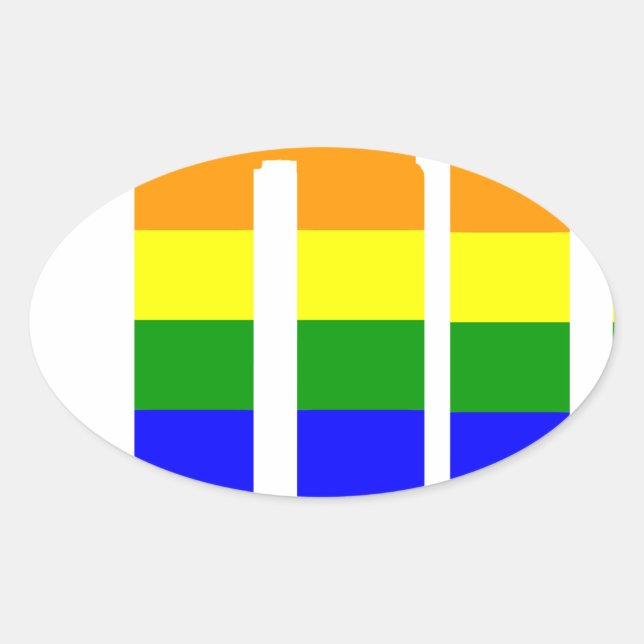 Pegatina Ovalada pagarlo sin importar (Anverso)