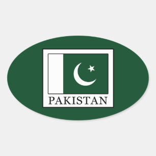 Pegatina Ovalada Pakistán